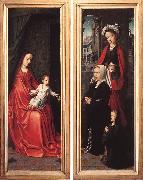 DAVID, Gerard, Triptych of Jan Des Trompes (rear of the wings) tye